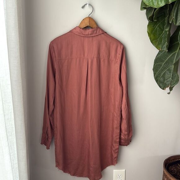 Dear John Denim Wistful Mauve Long Sleeve Button Avery Dress - Picture 10 of 10